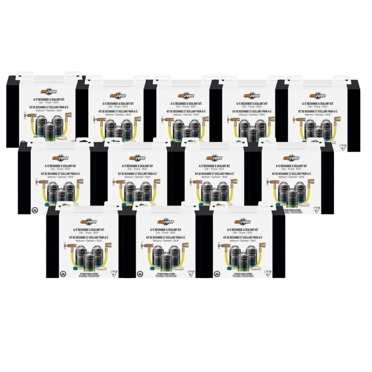 Frosty-Cool 12a AC Stop Leak & Recharge Kit - R134a R12 Replacement Refrigerant For Cars, Trucks & More